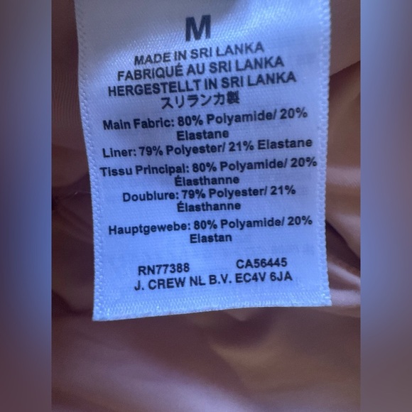 J Crew Factory Pink Floral Printed Strapless One Piece Swimsuit Womens Size M - Picture 4 of 16